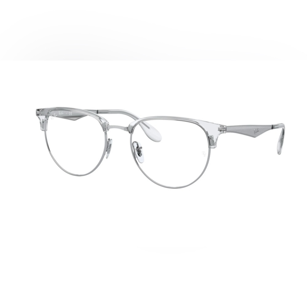 Ray-Ban clear silver prescription glasses